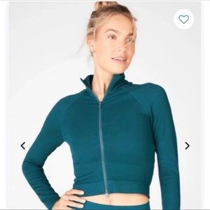 Fabletics cropped zipup jacket
